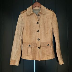 Burberry leather blazer jacket